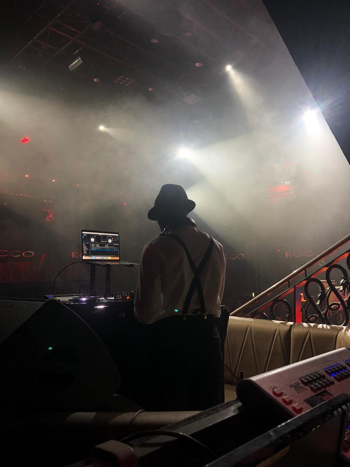 Live DJ set at venue